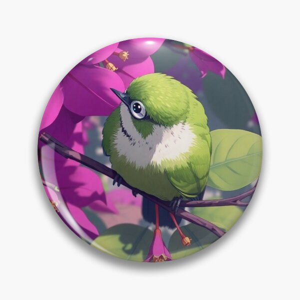 Artikelvorschau, Winziges grün gefiedertes Wunder Mejiro entworfen und verkauft von Sachie's Studio.