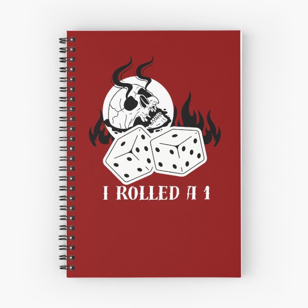 Item preview, I Rolled a 1 - Skull with Dice Critical Fail D&D Humor reverse designed and sold by LouDSarG.