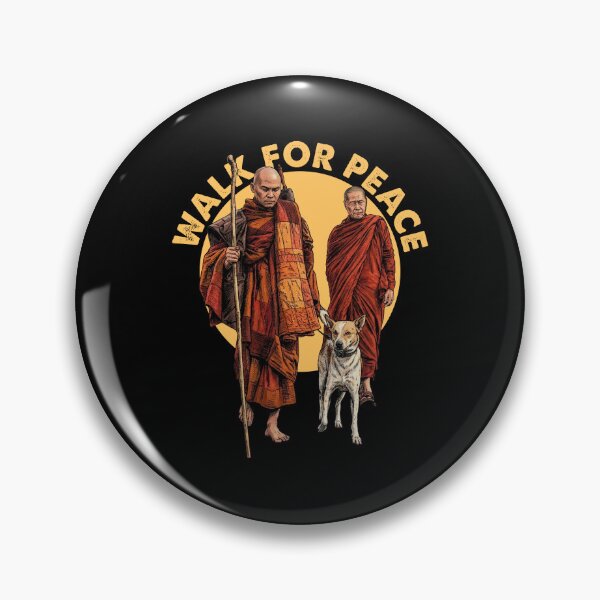 Item preview, Walk For Peace Monks - Aloka Dog designed and sold by Luan Huynh.