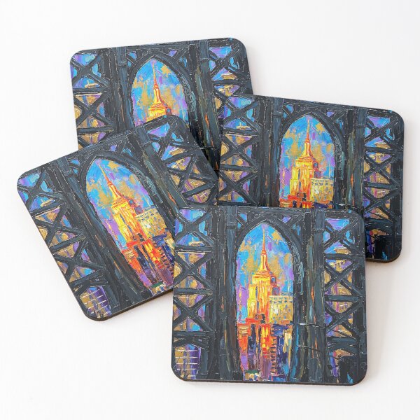 Item preview, Urban Titan: Empire State Through the Bridge Arch designed and sold by CleverCulture.