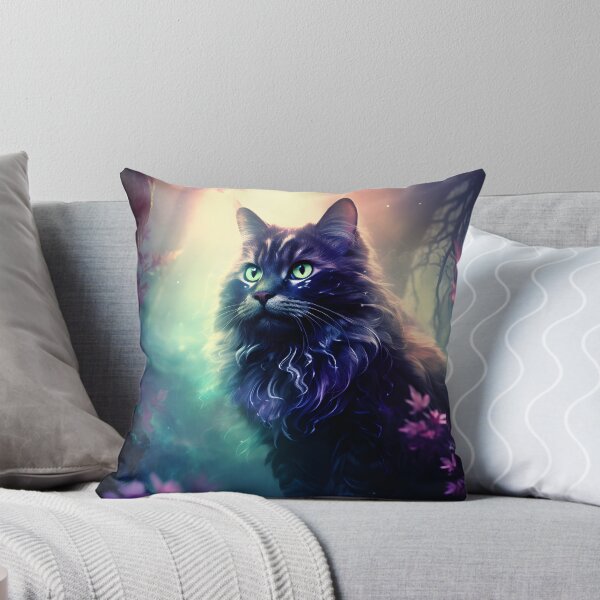 Item preview, Magic Cat in the Enchanted Forest designed and sold by Hipatye26.