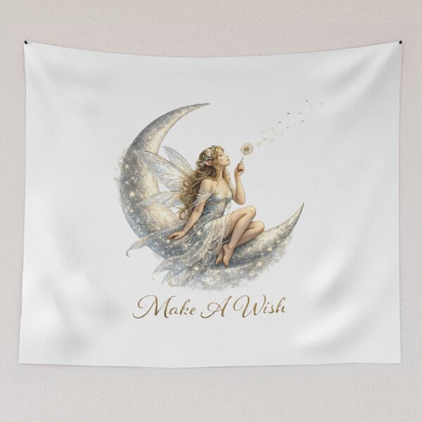 Item preview, Make A Wish – Celestial Moon Fairy designed and sold by TheJoyfulPen.