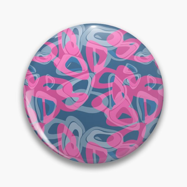 Item preview, Abstraction modern multicolored blue and bright pink designed and sold by fuzzyfox.