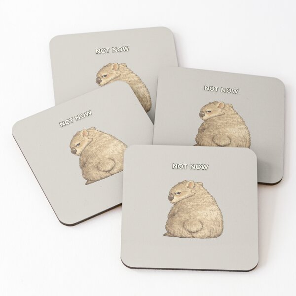 Item preview, Not Now Grumpy Wombat – Funny Low Energy Animal Design designed and sold by HoloInverse.