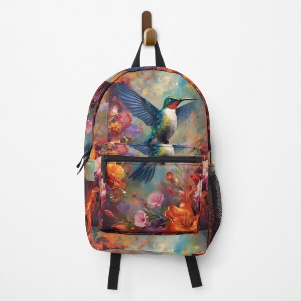 Item preview, Rainbow Hummingbird: Dance Among Vibrant Flowers designed and sold by Hipatye26.