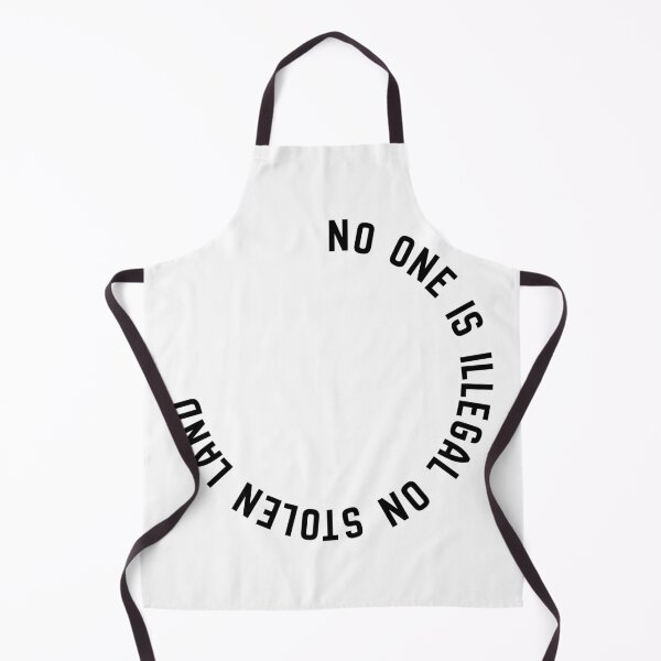 Item preview, NO ONE IS ILLEGAL ON STOLEN LAND. NO HUMAN IS ILLEGAL. WE ARE ONE. designed and sold by Cosmic Collective Print.