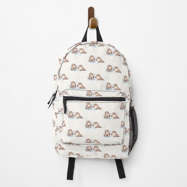 Item preview, Cute Kawaii Otters Splashing – Adorable Baby Otter Illustration designed and sold by soletstudio.