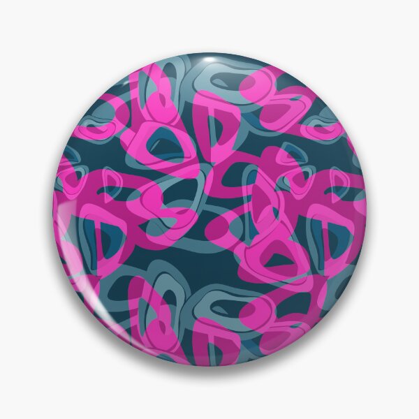 Item preview, Abstraction modern multicolored blue and bright pink designed and sold by fuzzyfox.