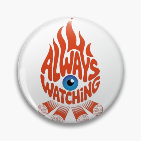 Item preview, Always Watching – Dark Streetwear Typography Statement Design designed and sold by NewUSShop.