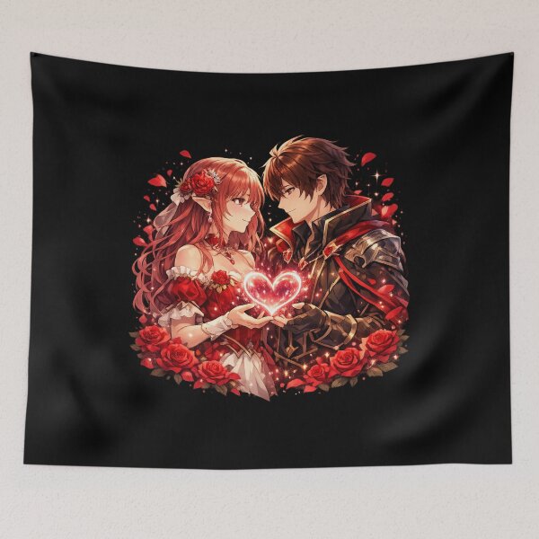 Item preview, Magical Valentine Heart – Fantasy Anime Couple Love Energy designed and sold by CutePearlStudio.