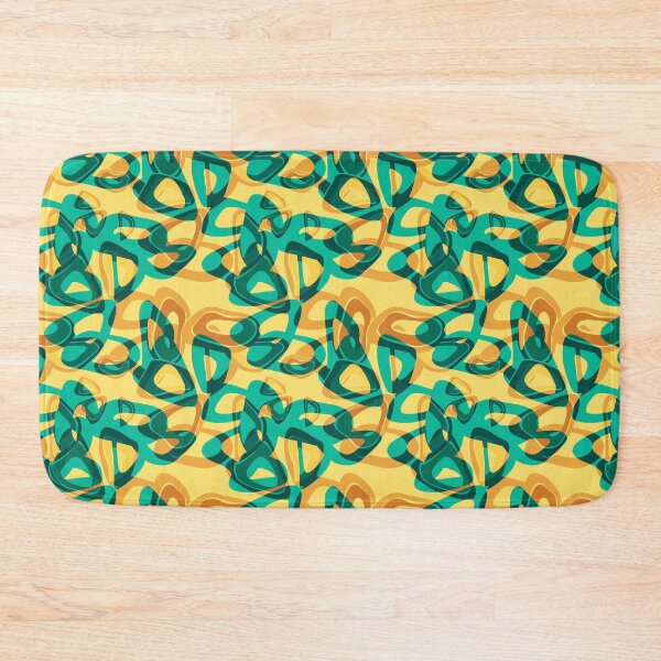 Item preview, Abstraction modern multicolored turquoise yellow designed and sold by fuzzyfox.