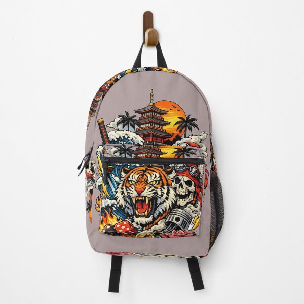 Item preview, Fierce Tiger Dreamscape – Bold Aesthetic Sticker designed and sold by RoselleStudio21.