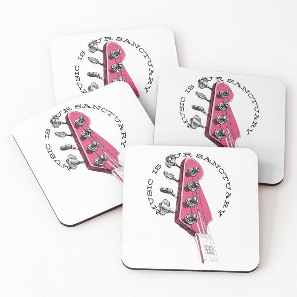 Item preview, Music Is Sanctuary Guitar Quote designed and sold by Bongsheila.