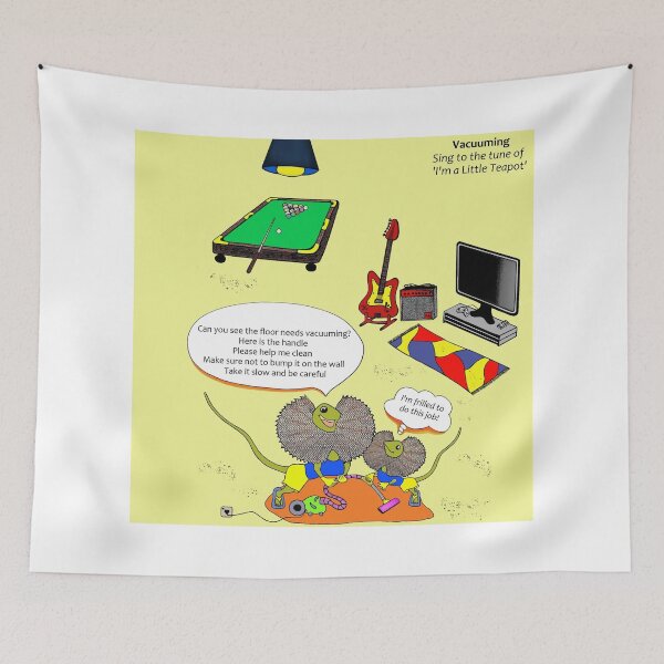 Item preview, Vacuuming - I'm a Little Teapot designed and sold by tuneinwithamy.