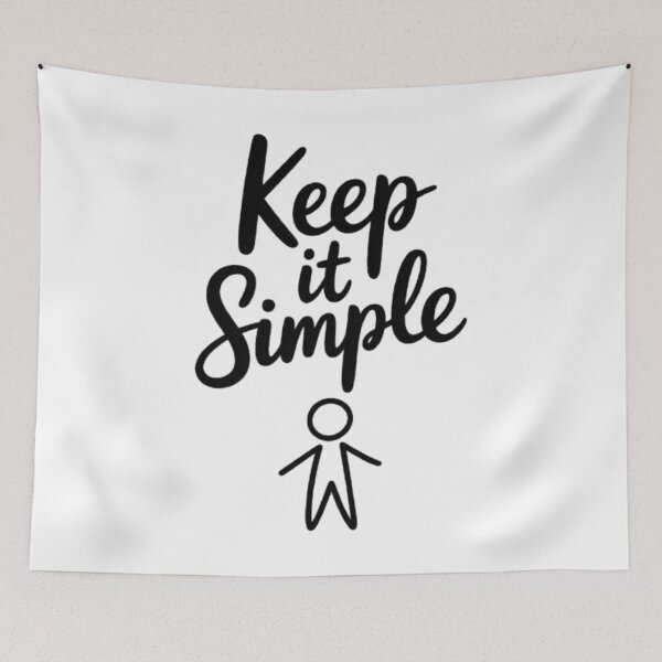 Item preview, Keep It Simple – Clean Minimalist Streetwear Typography designed and sold by NewUSShop.
