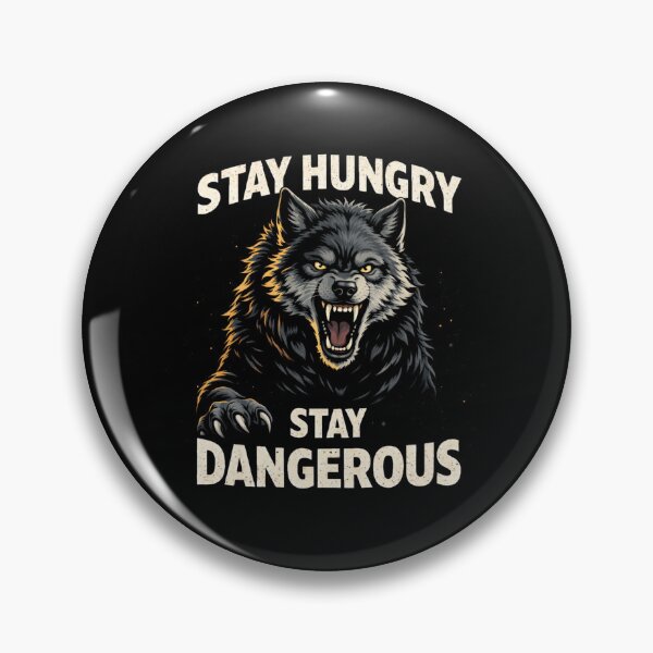 Item preview, Wolf Gym Motivation "Stay Hungry Stay Dangerous" - Winter Arc Beast Mode designed and sold by SoulFlex.