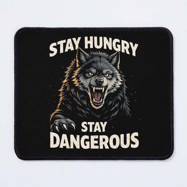 Item preview, Wolf Gym Motivation "Stay Hungry Stay Dangerous" - Winter Arc Beast Mode designed and sold by SoulFlex.