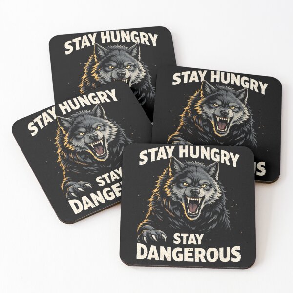 Item preview, Wolf Gym Motivation "Stay Hungry Stay Dangerous" - Winter Arc Beast Mode designed and sold by SoulFlex.