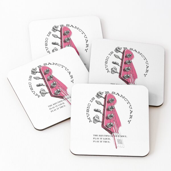 Item preview, Music Is Sanctuary Guitar Quote designed and sold by Bongsheila.