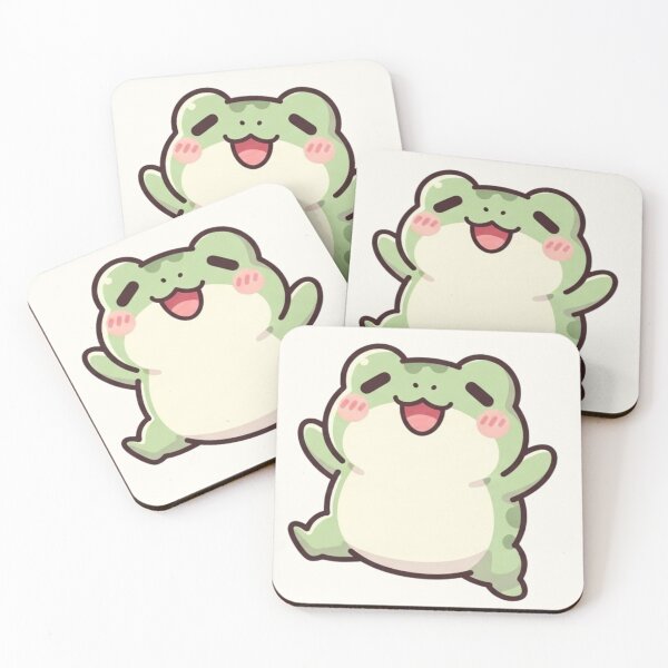 Item preview, Happy Kawaii Frog – Cute Chubby Frog Cartoon designed and sold by soletstudio.