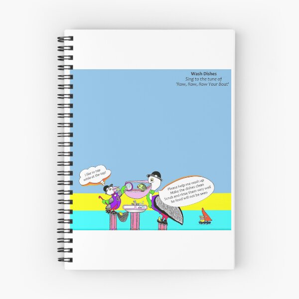 Item preview, Wash Dishes - Row, Row, Row Your Boat designed and sold by tuneinwithamy.