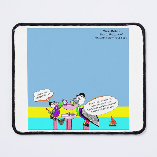 Item preview, Wash Dishes - Row, Row, Row Your Boat designed and sold by tuneinwithamy.