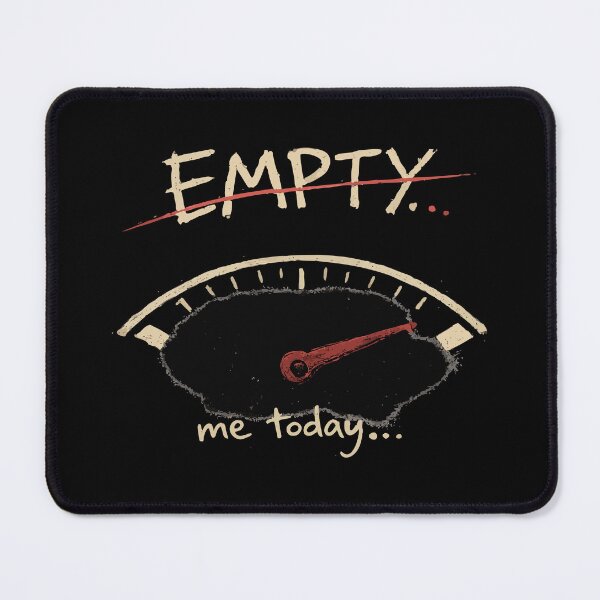 Item preview, Burnout Energy Meter Minimalist Emotional Design designed and sold by Modern Badge.