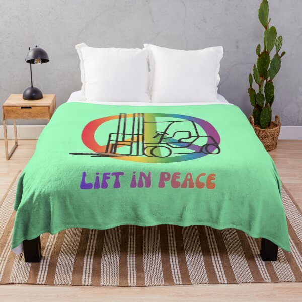 Item preview, Lift In Peace – Forklift Rainbow  designed and sold by RetroNibylander.