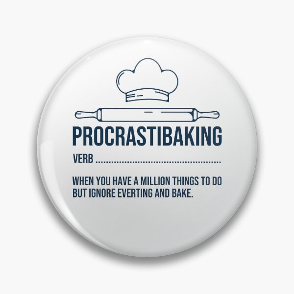 Item preview, Procrastibaking Baking Meaning Definition Funny Baker Chef designed and sold by gunaone-design.