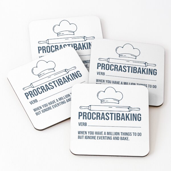 Item preview, Procrastibaking Baking Meaning Definition Funny Baker Chef designed and sold by gunaone-design.