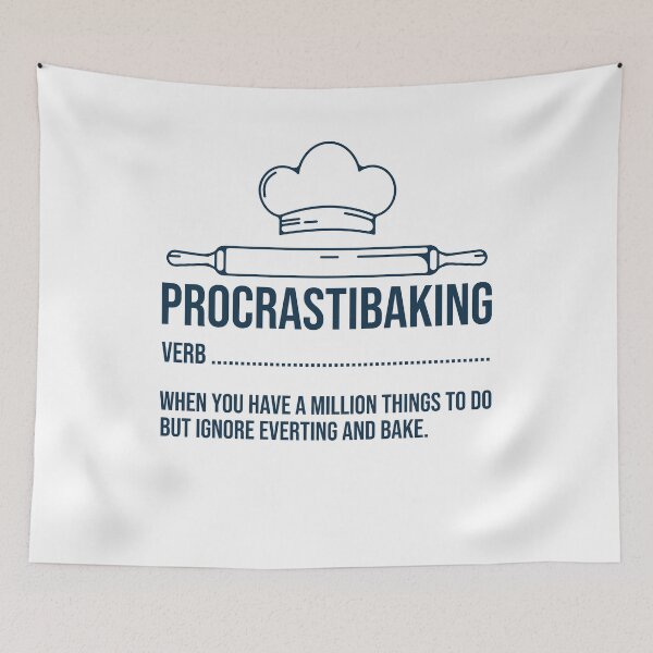 Item preview, Procrastibaking Baking Meaning Definition Funny Baker Chef designed and sold by gunaone-design.