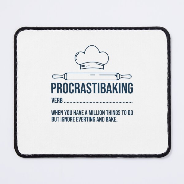 Item preview, Procrastibaking Baking Meaning Definition Funny Baker Chef designed and sold by gunaone-design.