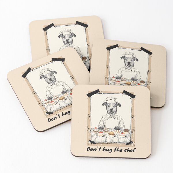 Item preview, Don't Hug the Chef cooking dog designed and sold by Shedronpanda.