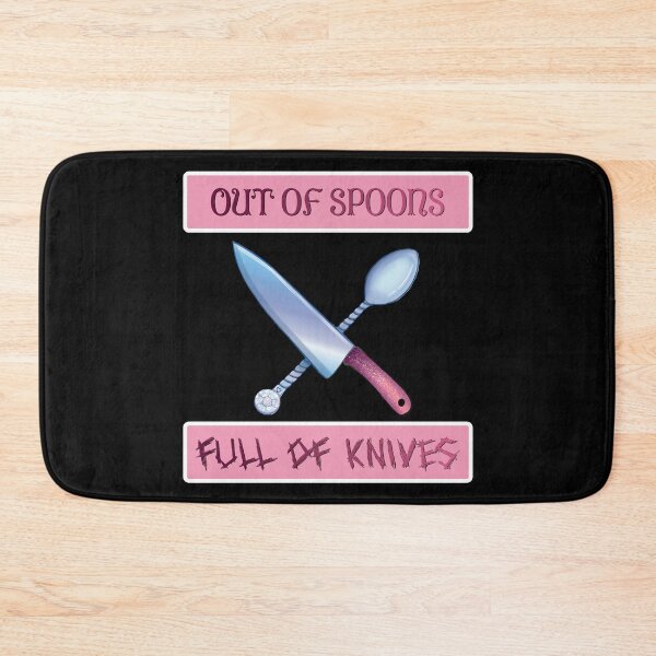 Item preview, Out of Spoons, Full of Knives Pink A designed and sold by Syph-Creations.