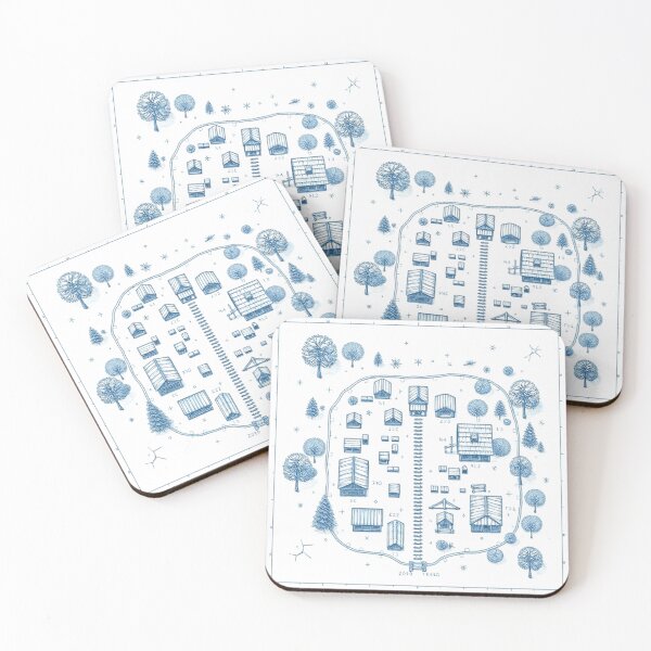 Item preview, Nordic Compass Blueprint Scandinavian Navigation Symbol designed and sold by sloophloop77.