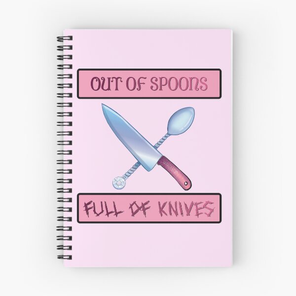 Item preview, Out of Spoons, Full of Knives Pink B designed and sold by Syph-Creations.