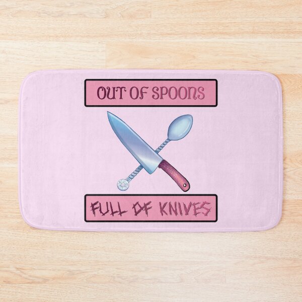 Item preview, Out of Spoons, Full of Knives Pink B designed and sold by Syph-Creations.