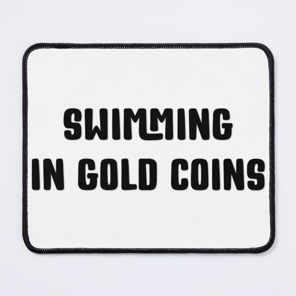 Item preview, Scrooge McDuck Swimming in Gold Coins designed and sold by Tshirtpedia.