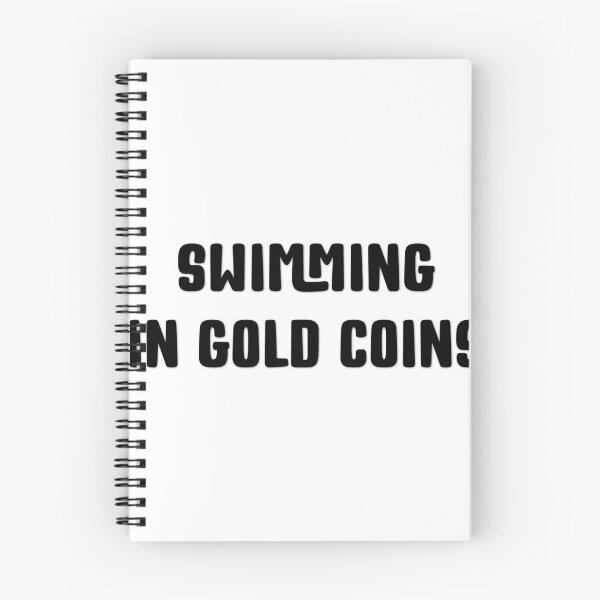 Item preview, Scrooge McDuck Swimming in Gold Coins designed and sold by Tshirtpedia.