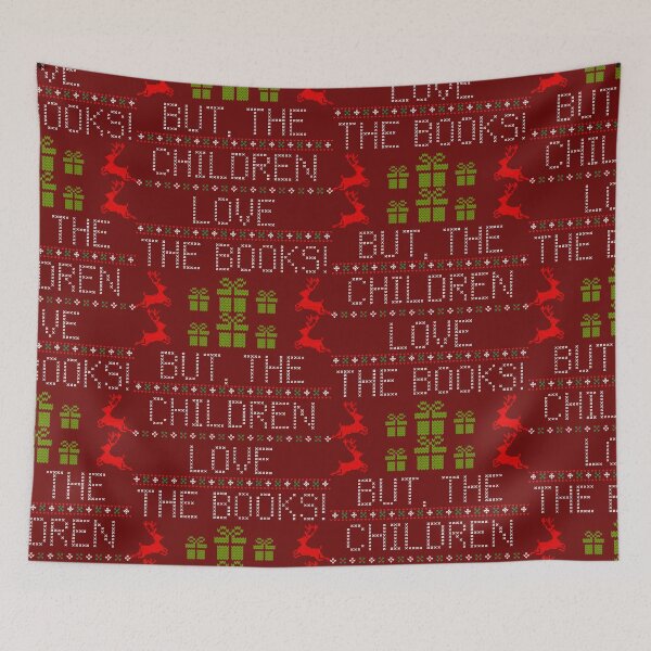 Item preview, The Books Ugly Christmas Sweater designed and sold by Normbot2000.