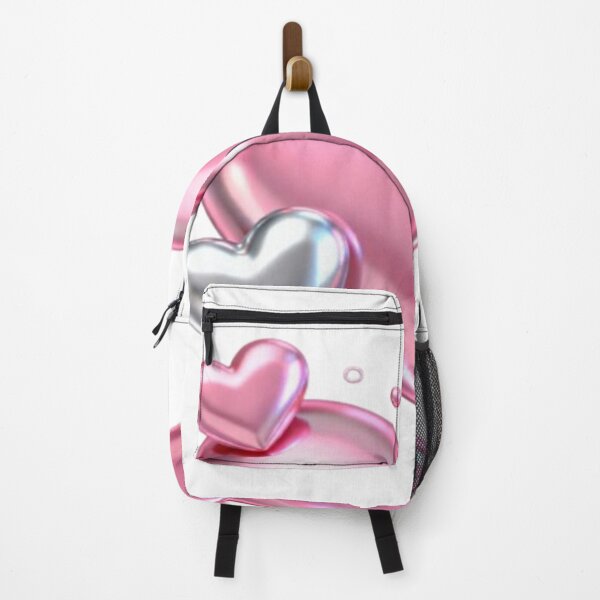 Item preview, Shiny Heart – Glossy Pink and Metallic Love Design designed and sold by Cristhian Almanza.