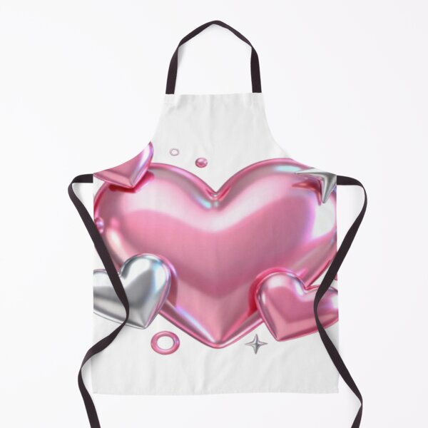 Item preview, Shiny Heart – Glossy Pink and Metallic Love Design designed and sold by Cristhian Almanza.
