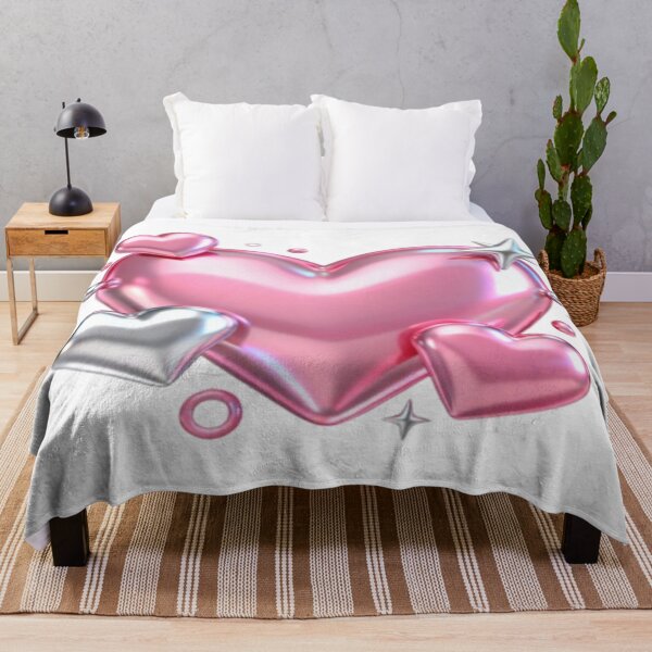 Item preview, Shiny Heart – Glossy Pink and Metallic Love Design designed and sold by Cristhian Almanza.