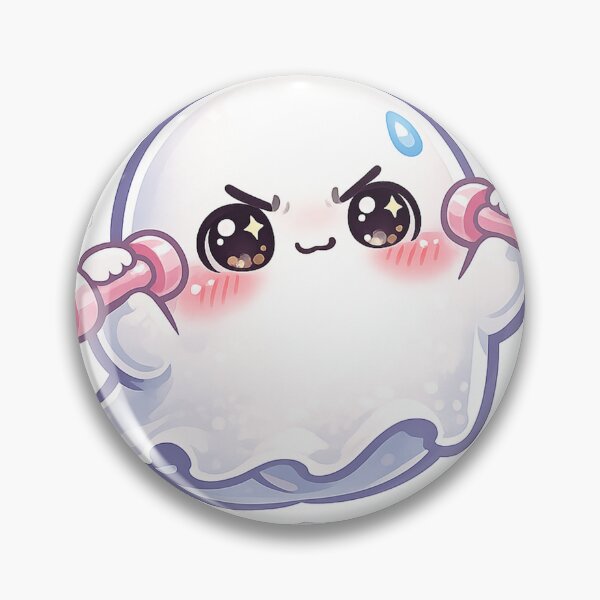 Item preview, Cute Gym Ghost PNG – Kawaii Fitness Ghost Lifting Dumbbells, Funny Spooky Workout Sticker Design for T-Shirt Halloween Gift designed and sold by AestheticLoveArt.