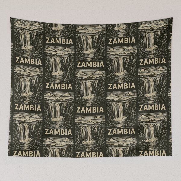 Item preview, Zambia Linocut Style  designed and sold by Thistle-TShop.
