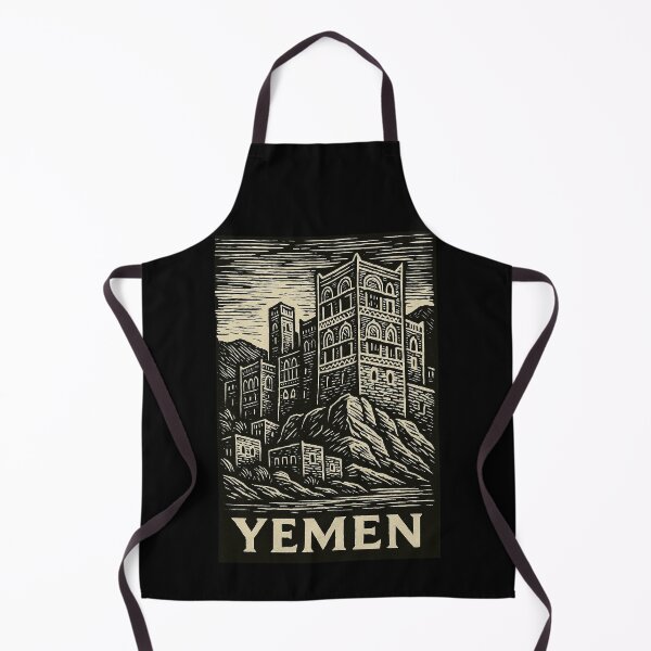 Item preview, Yemen Linocut Style  designed and sold by Thistle-TShop.