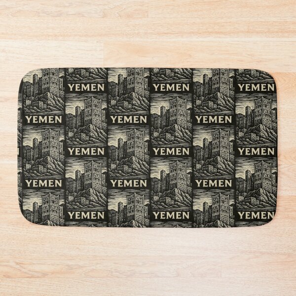 Item preview, Yemen Linocut Style  designed and sold by Thistle-TShop.