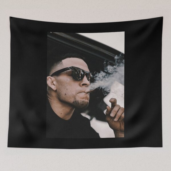 Item preview, Nate Diaz Ufc Cool Smoking Nate Diaz Bloody Nate Diaz designed and sold by AjdinZ.