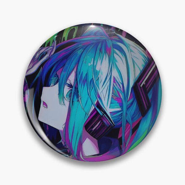 Item preview, Hatsune Miku - Neon Cyber Idol Girl | Futuristic Anime Synthwave Aesthetic designed and sold by Dyan4.