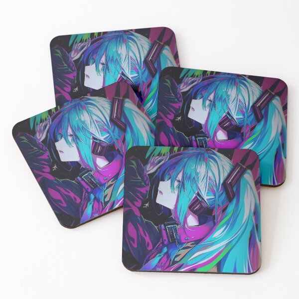 Item preview, Hatsune Miku - Neon Cyber Idol Girl | Futuristic Anime Synthwave Aesthetic designed and sold by Dyan4.